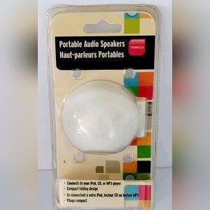 Rare Vintage Sealed Tribeca Portable Audio Speakers. Connects To iPod CD DVD MP3
